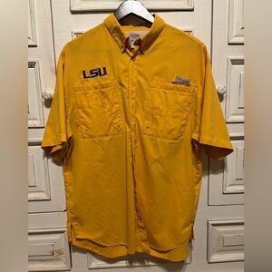 Columbia Gold LSU Short Sleeve Shirt